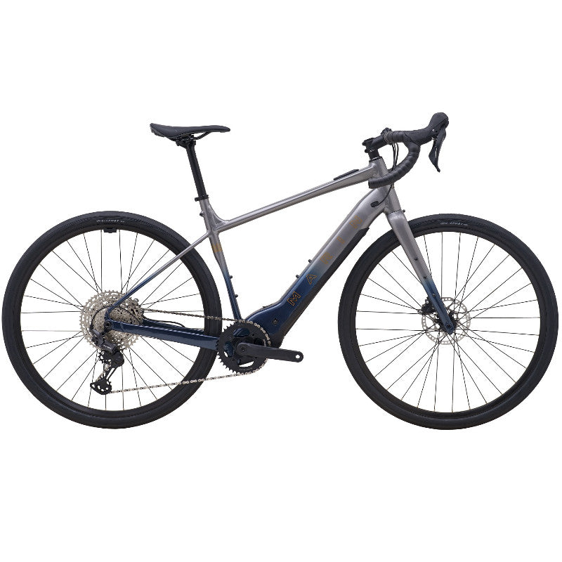 Marin Lombard E1 Electric Gravel Bike - Blue/Tan