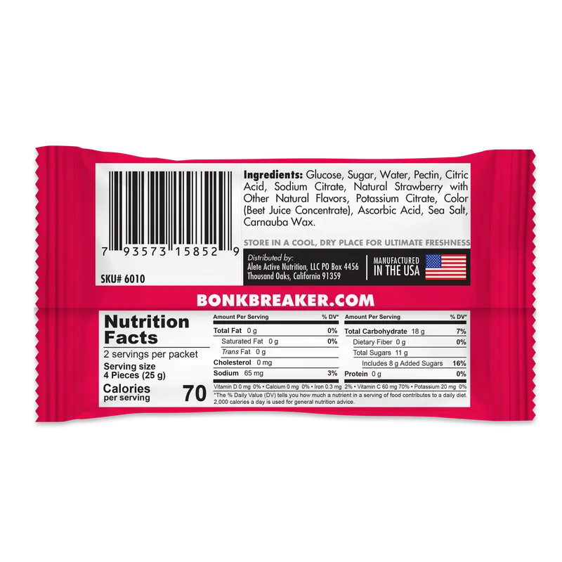 Bonk Breaker Strawberry Energy Chews