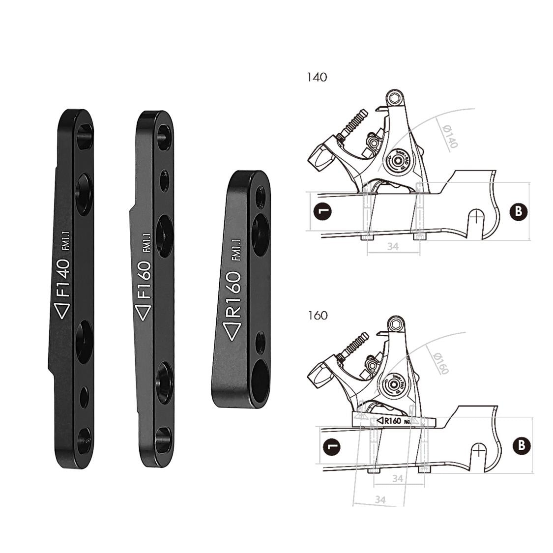 Tektro Flatmount Brake Adapter