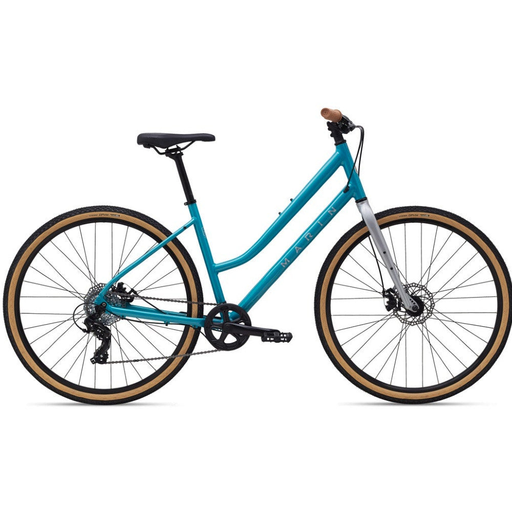 Marin Kentfield 1 Step Thru - Gloss Teal/Chrome